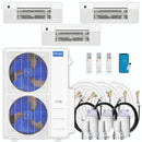 MRCOOL DIY Multi Zone 5th Gen 55K BTU Three Zone Ductless Mini Split with Ceiling Cassettes 18K + 18K + 18K