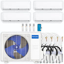 MRCOOL DIY 5th Gen Multi-Zone 4-Zone 27,000 BTU 23 SEER2 (6K + 6K + 6K + 9K) Ductless Mini-Split Air Conditioner and Heat Pump