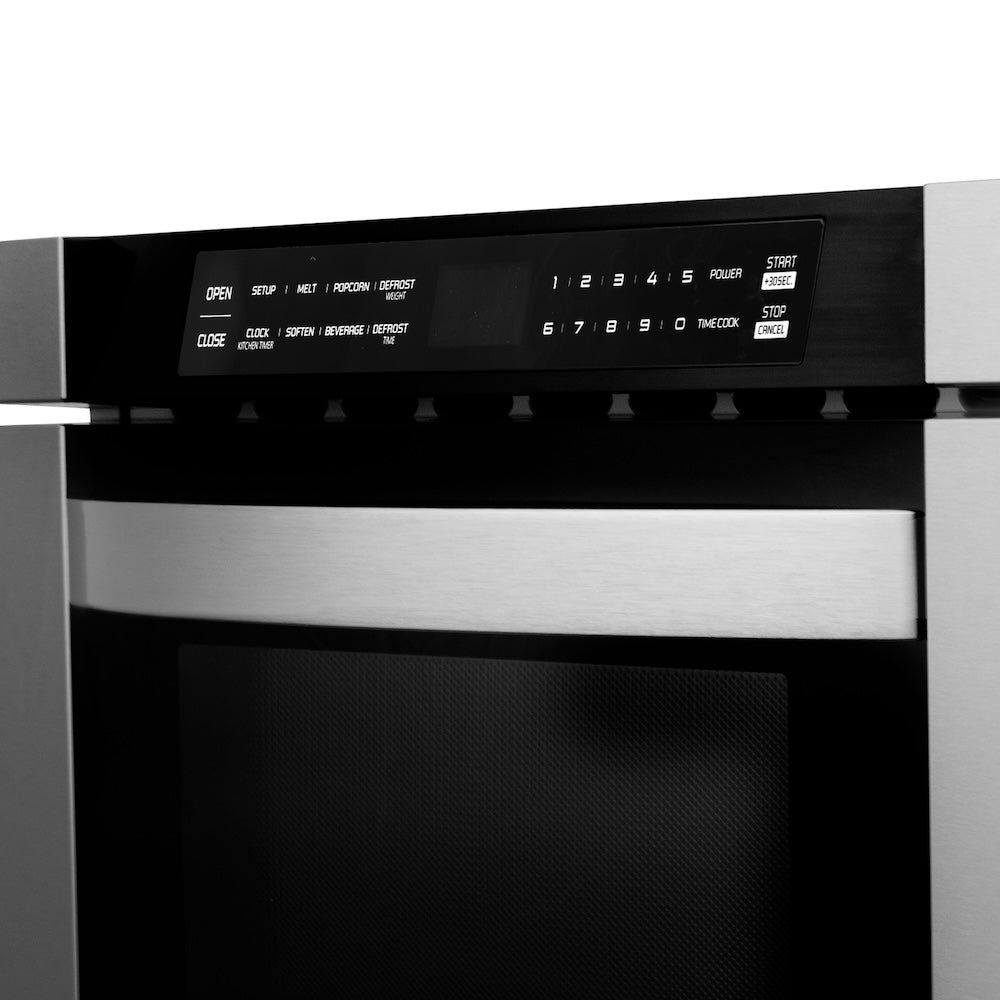 ZLINE 24-inch microwave in stainless steel MWD-1, detail