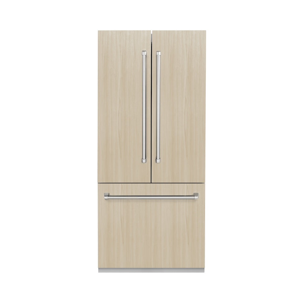 ZLINE 36-inch refrigerator, panel ready with bright white interior RBIV-36, front view