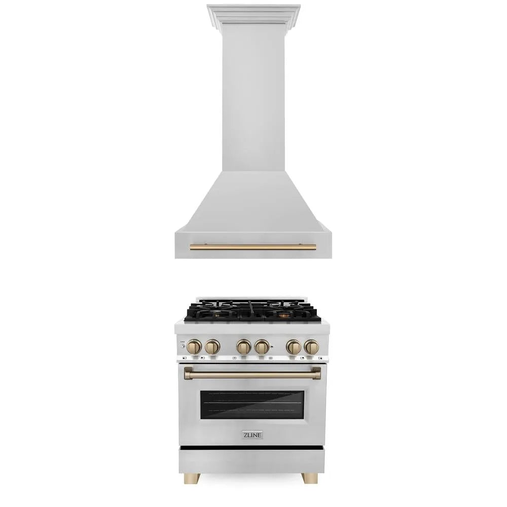 ZLINE 30-inch kitchen package 2AKP-RARH30-CB