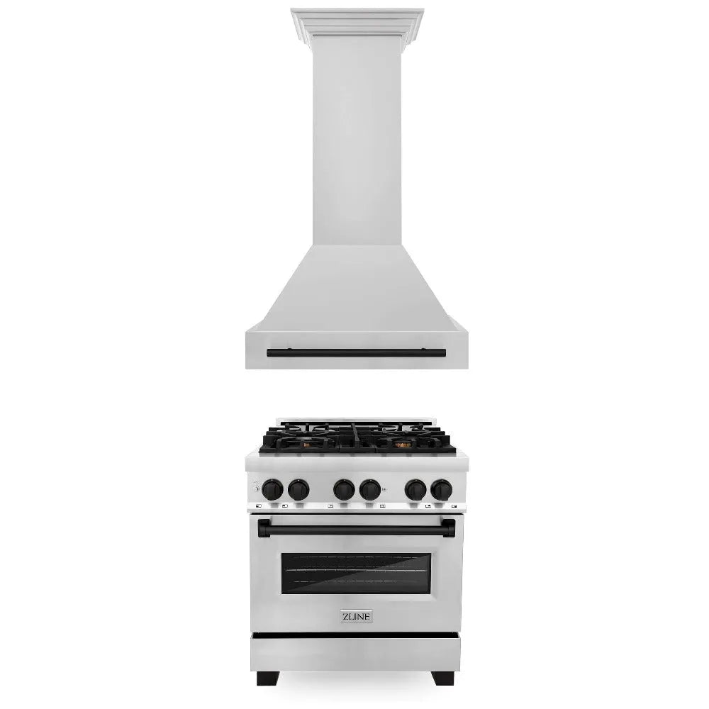 ZLINE 30-inch kitchen package 2AKP-RARH30-MB