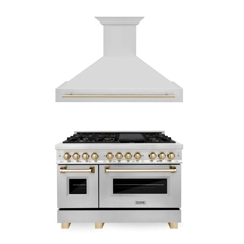 ZLINE 48-inch kitchen package 2AKP-RARH48-G