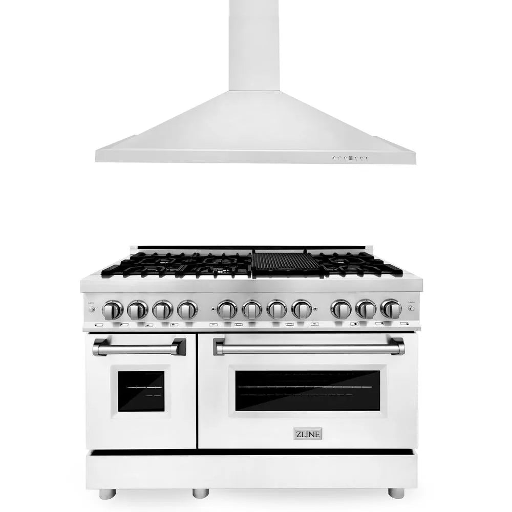 ZLINE 48-inch kitchen package 2KP-RAWMRH48