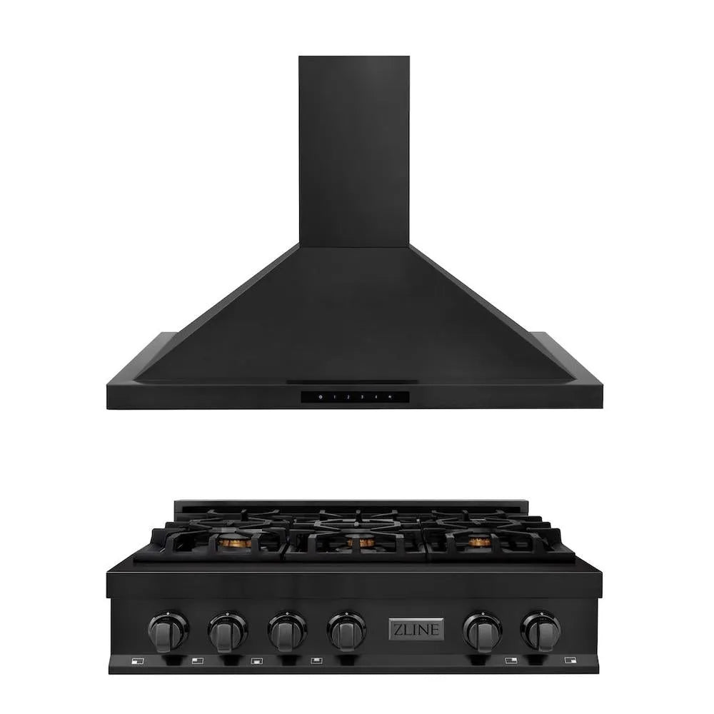 ZLINE 36-inch kitchen package 2KP-RTBRH36