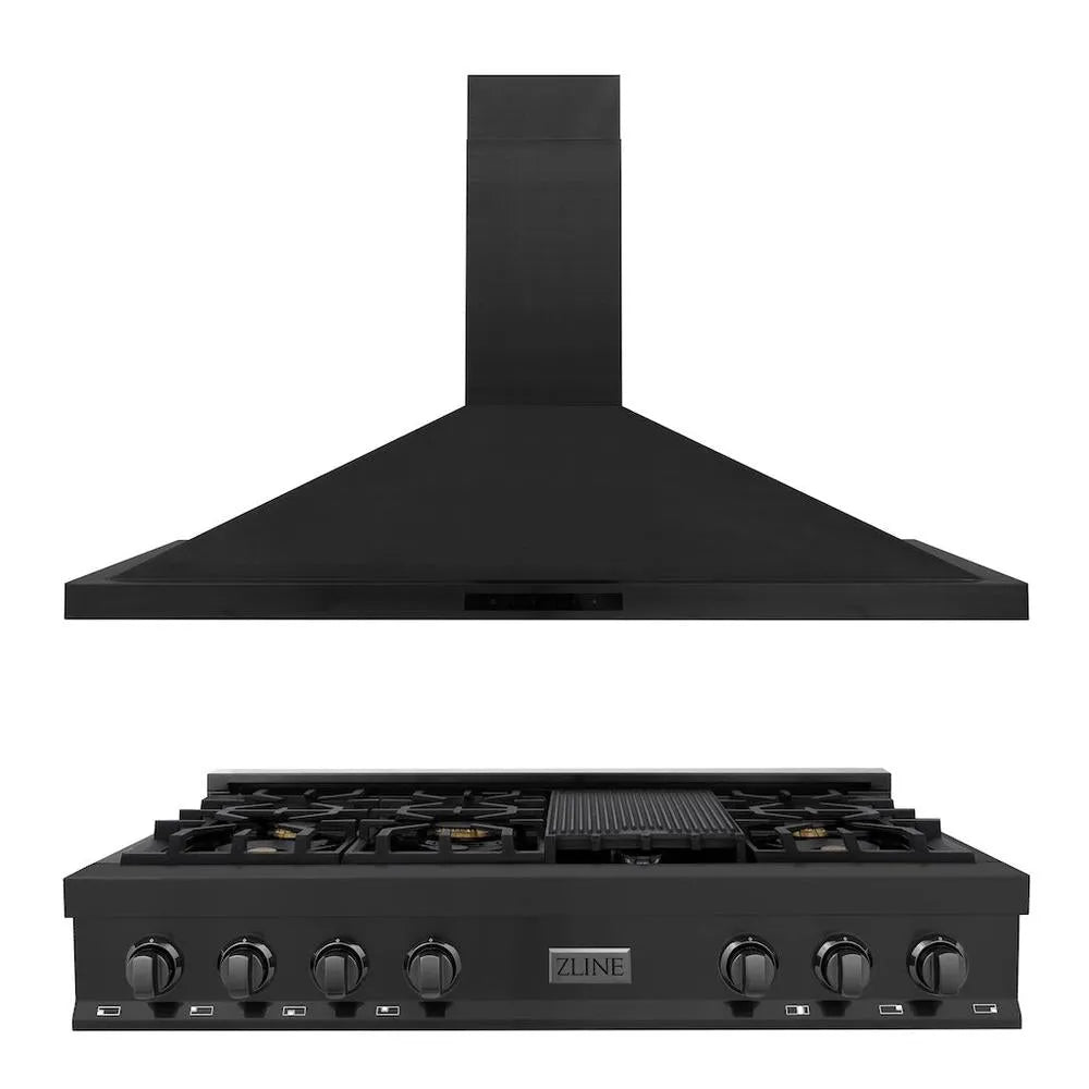 ZLINE 48-inch kitchen package 2KP-RTBRH48