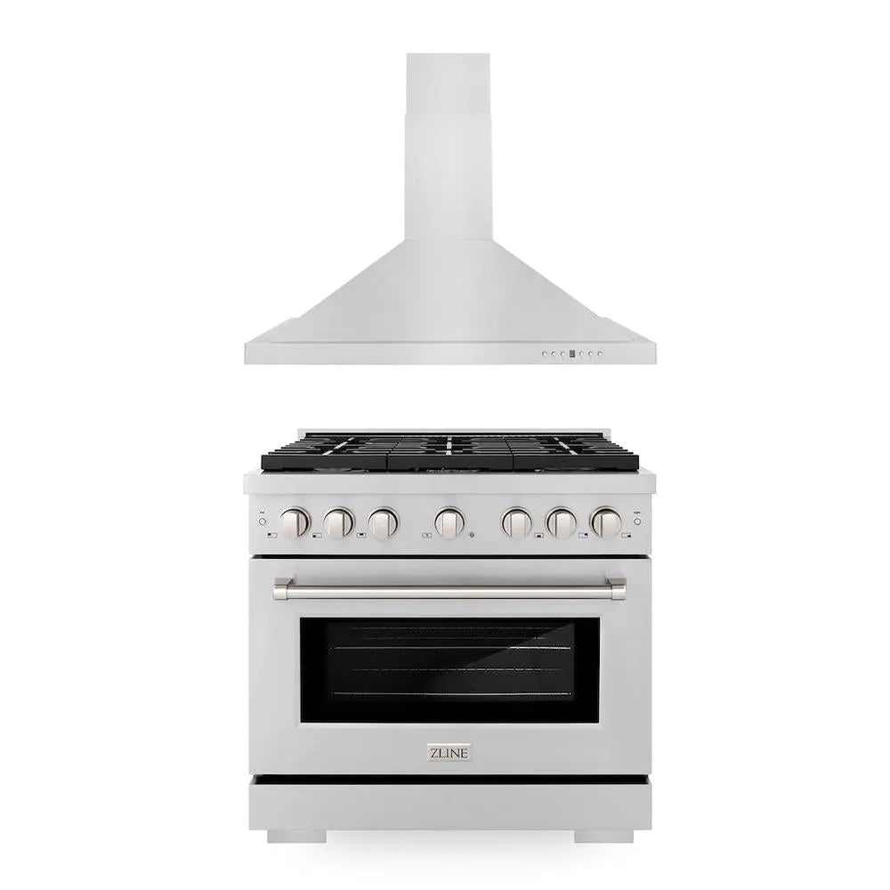 ZLINE 36-inch kitchen package 2KP-SGRRH36