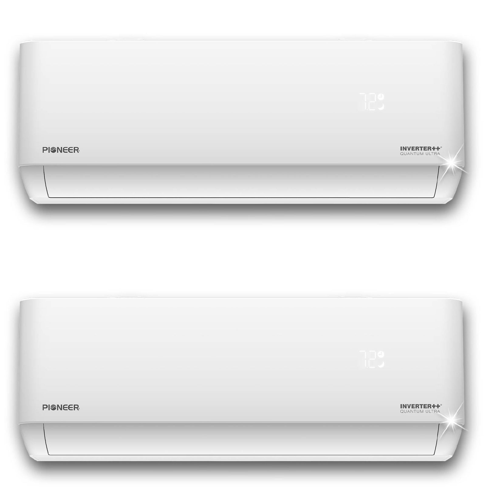 Pioneer Dual Split 18000 BTU 1.5-Ton Quantum Ultra Wi-Fi 24 SEER2 Energy-Star Multi (2) Zone Wall Mount Air Conditioner Heat Pump 230-Volt