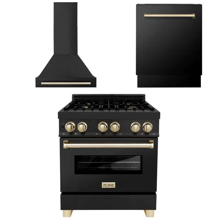 ZLINE 30-inch kitchen package 3AKP-RABRHDWV30-G