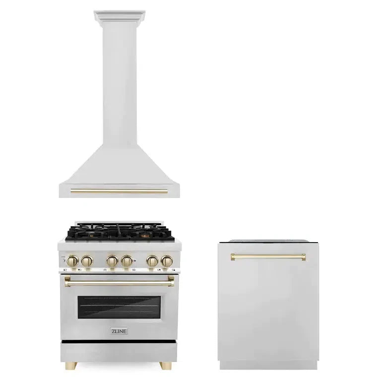 ZLINE 30-inch kitchen package 3AKP-RARHDWM30-G