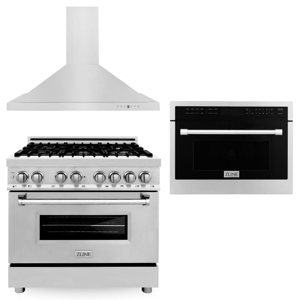 ZLINE 36-inch kitchen package 3KP-RARHMWO-36