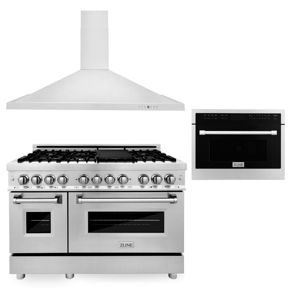 ZLINE 48-inch kitchen package 3KP-RARHMWO-48