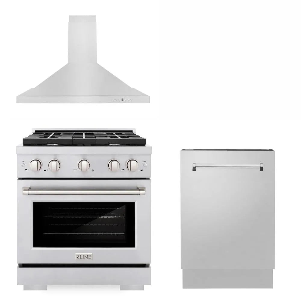 ZLINE 30-inch kitchen package 3KP-SGRRH30-DWV