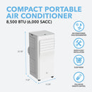 Perfect Aire 8,500 BTU Compact Portable Air Conditioner - CEC