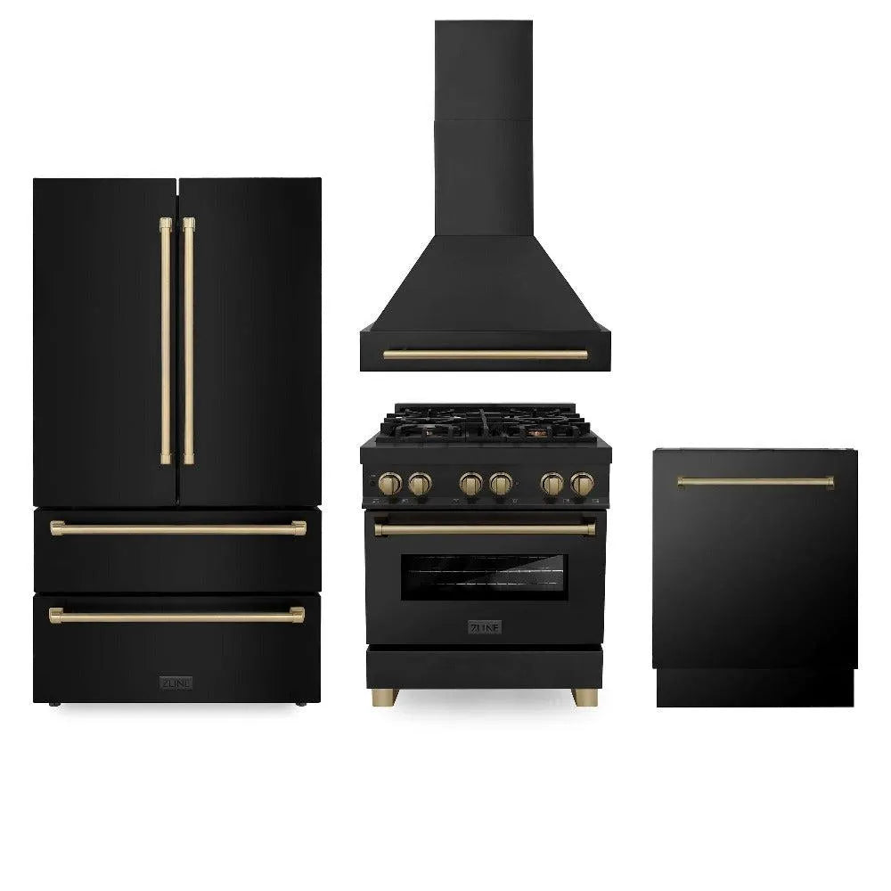 ZLINE 30-inch kitchen package 4AKPR-RABRHDWV30-CB