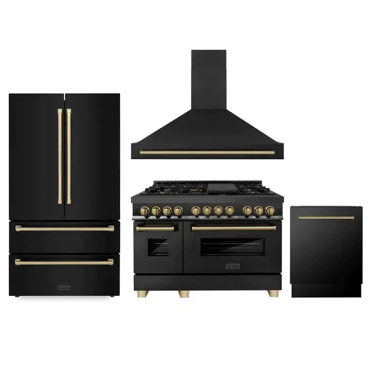 ZLINE 48-inch kitchen package 4AKPR-RABRHDWV48-CB