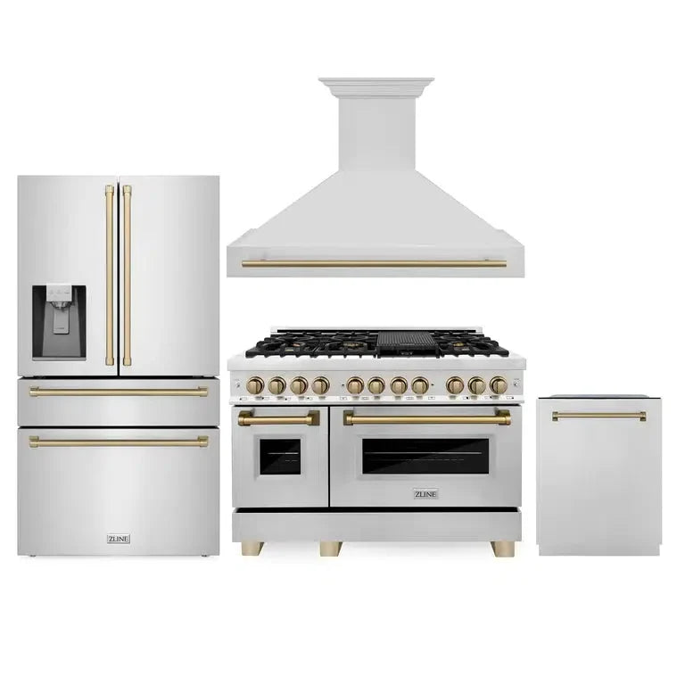 ZLINE 48-inch kitchen package 4AKPR-RARHDWM48-CB