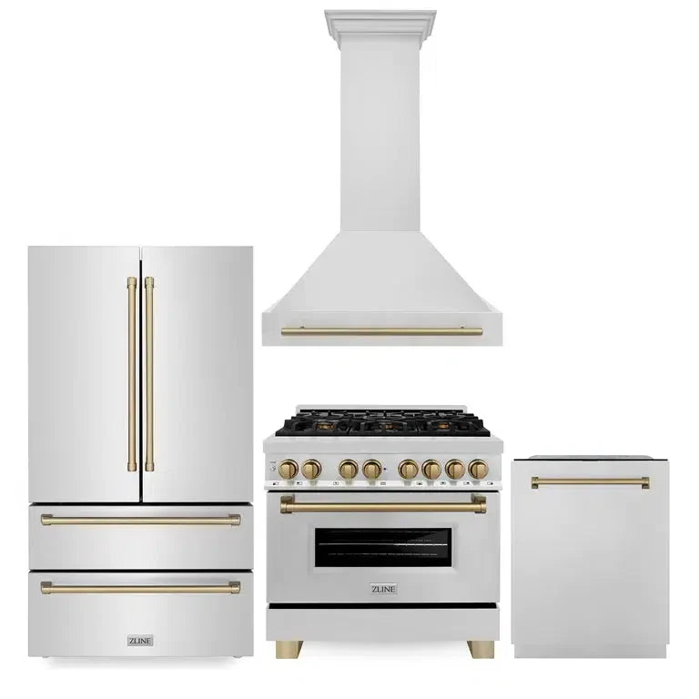 ZLINE 36-inch kitchen package 4KAPR-RARHDWM36-CB