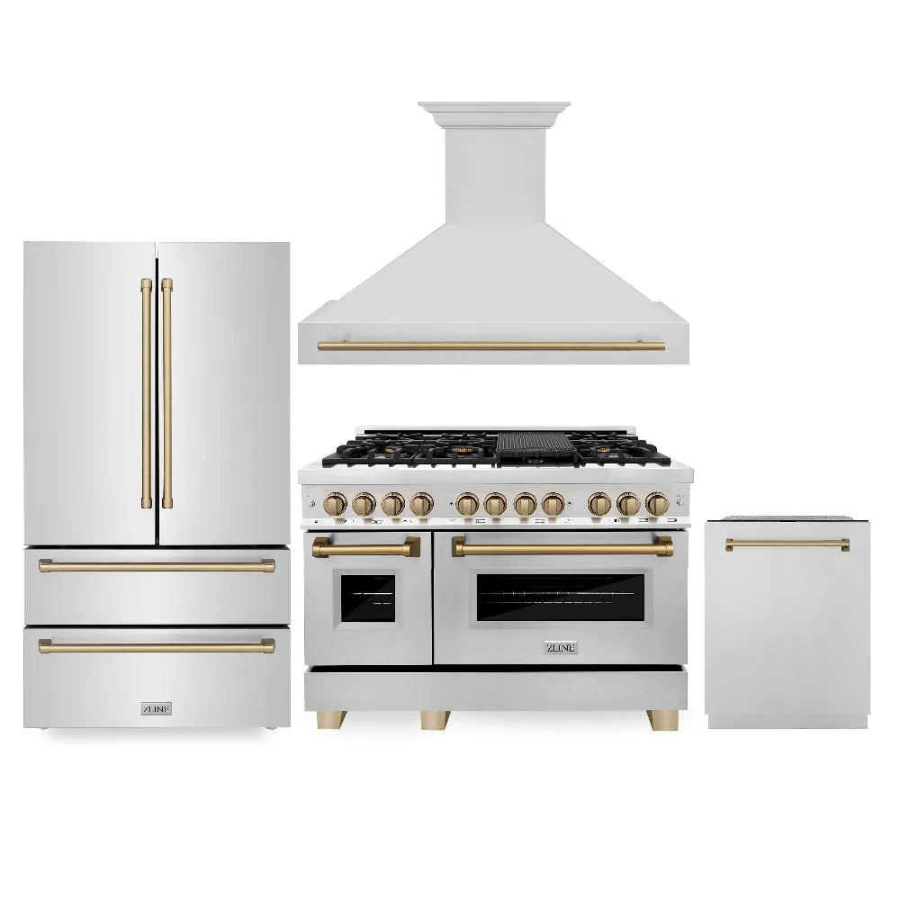 ZLINE 48-inch kitchen package 4KAPR-RARHDWM48-CB