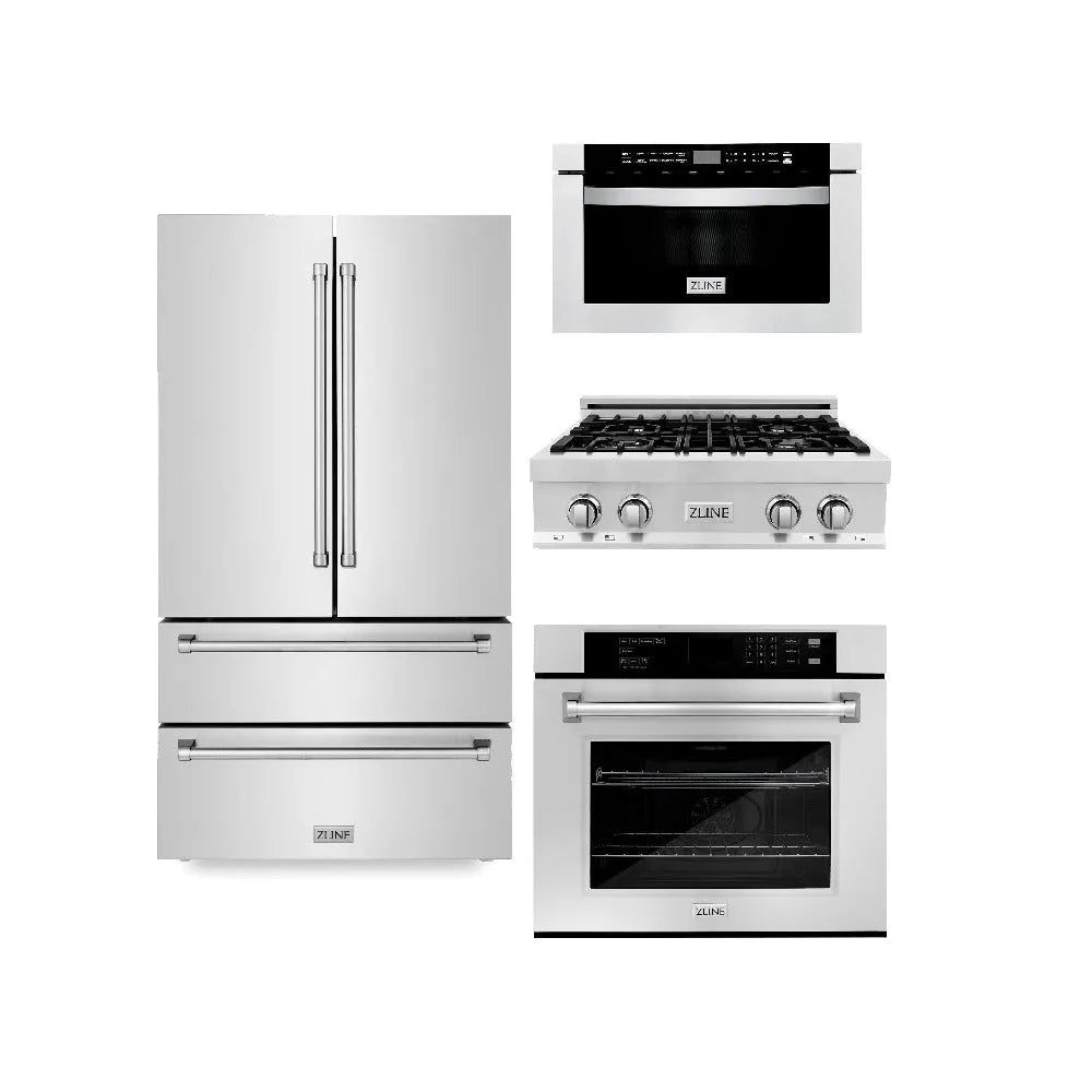 ZLINE 30-inch kitchen package 4KPR-RT30-MWAWS