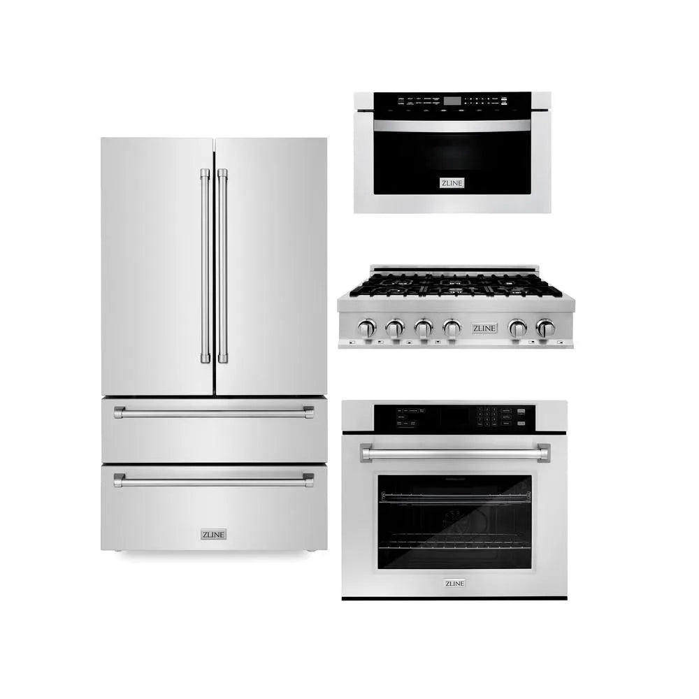 ZLINE 36-inch kitchen package 4KPR-RT36-MWAWS