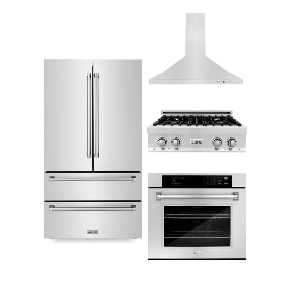 ZLINE 30-inch kitchen package 4KPR-RTRH30-AWS