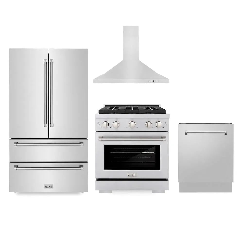 ZLINE 30-inch kitchen package 4KPR-SGRRH30-DWV