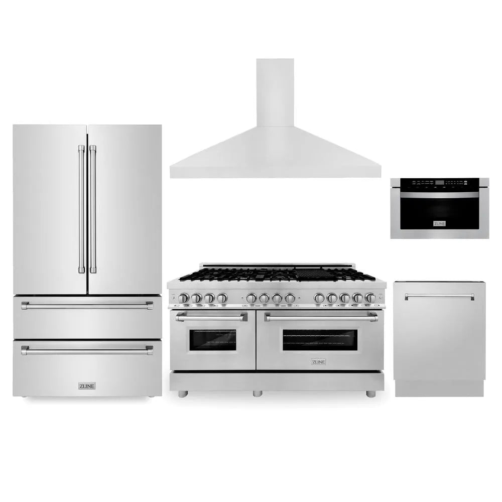 ZLINE 60-inch kitchen package 5KPR-RARH60-MWDWV
