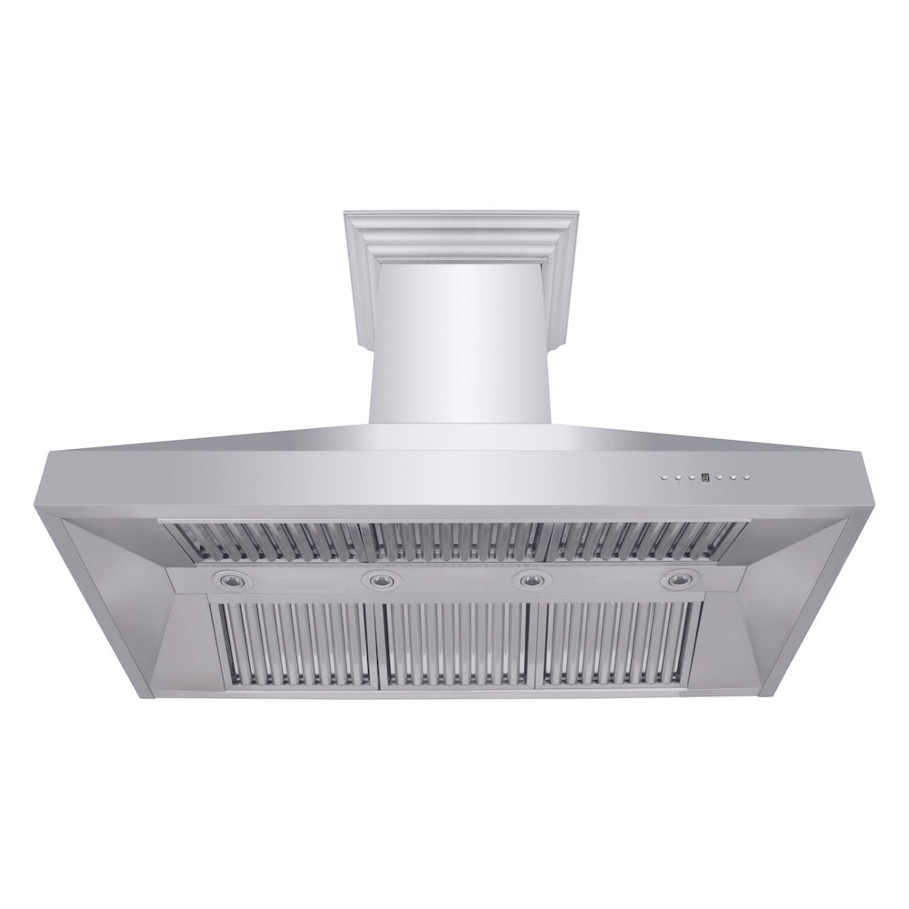 ZLINE Professional 48-inch range hood in stainless steel 667CRN-48, view 4