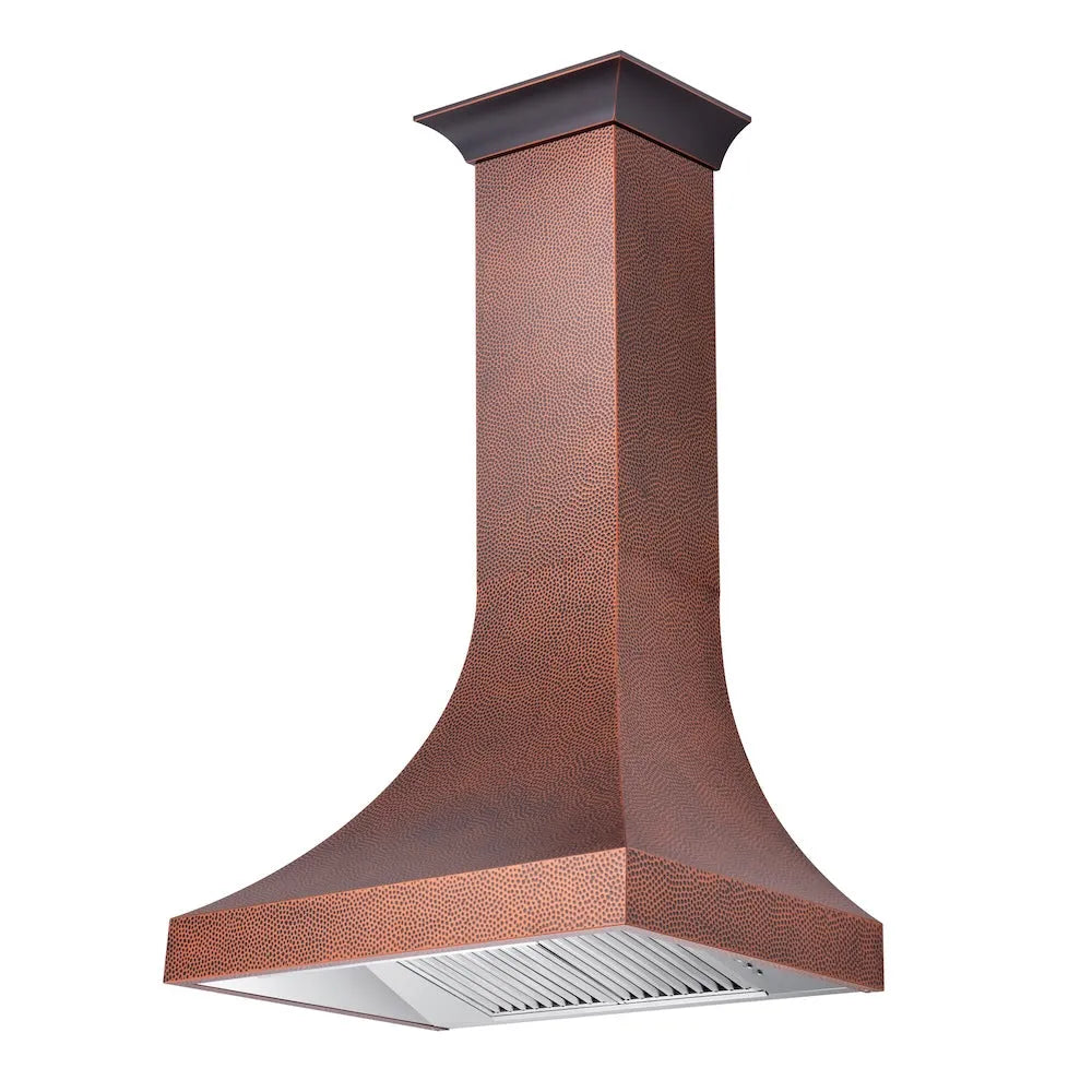 ZLINE Designer 48-inch range hood in hand-hammered copper 8632H-48