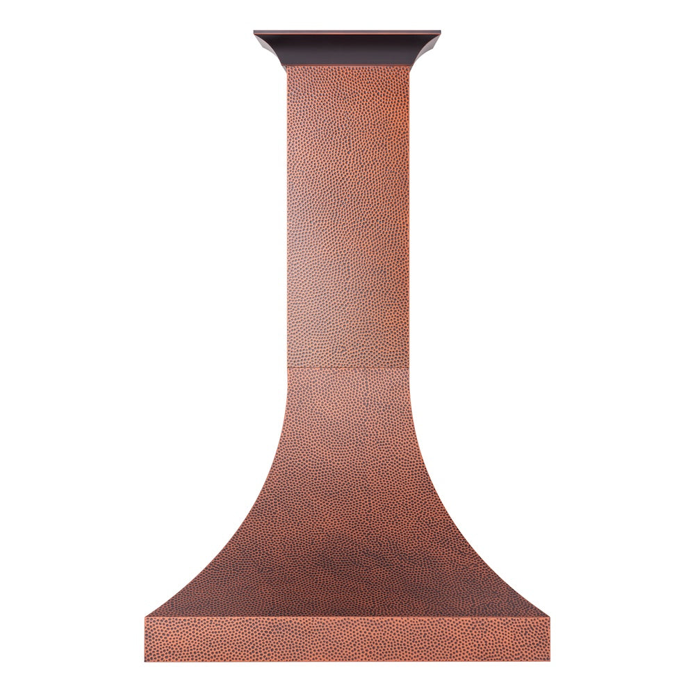 ZLINE Designer 48-inch range hood in hand-hammered copper 8632H-48, view 3