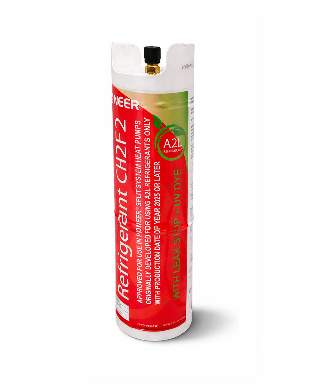 Pioneer Quick-Recharge Refrigerant Bottle for HVAC Systems with Leak-Stop and UV-Dye Additive, 1.75lb