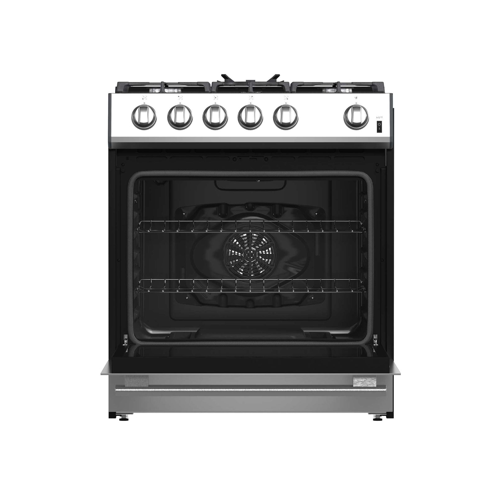 Forno Leonardo 30 Inch Gas Range oven open