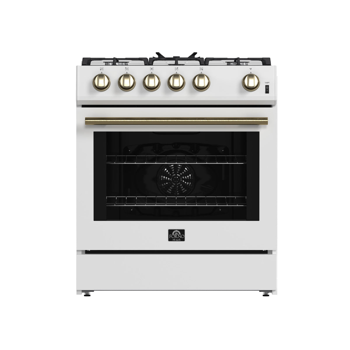 Forno Leonardo 30-inch gas range, white