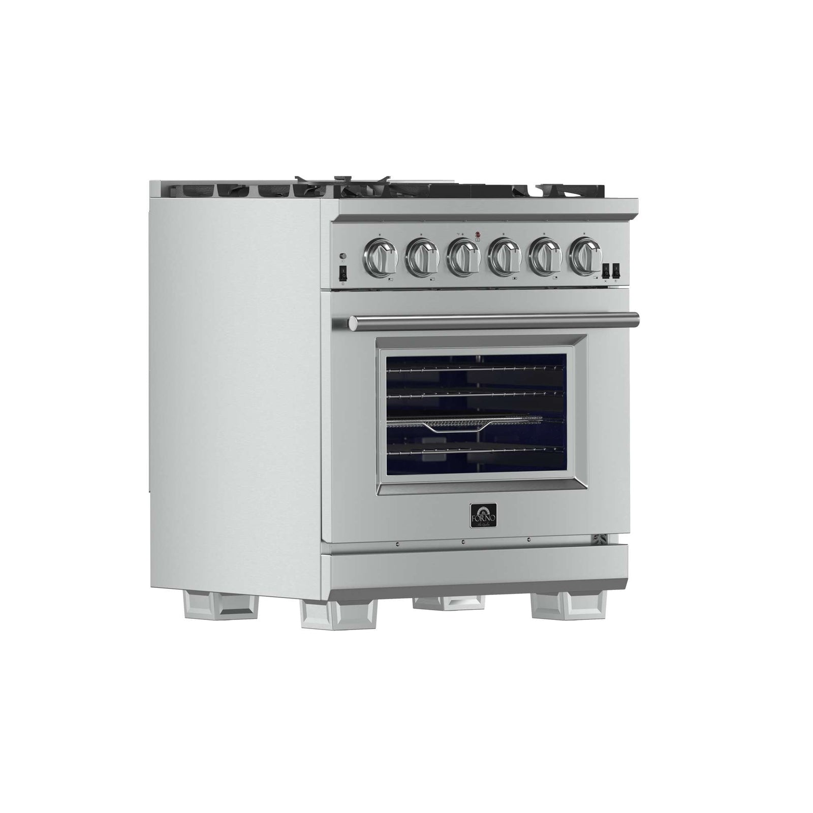 Forno Capriasca 30 Inch Gas Range angle view