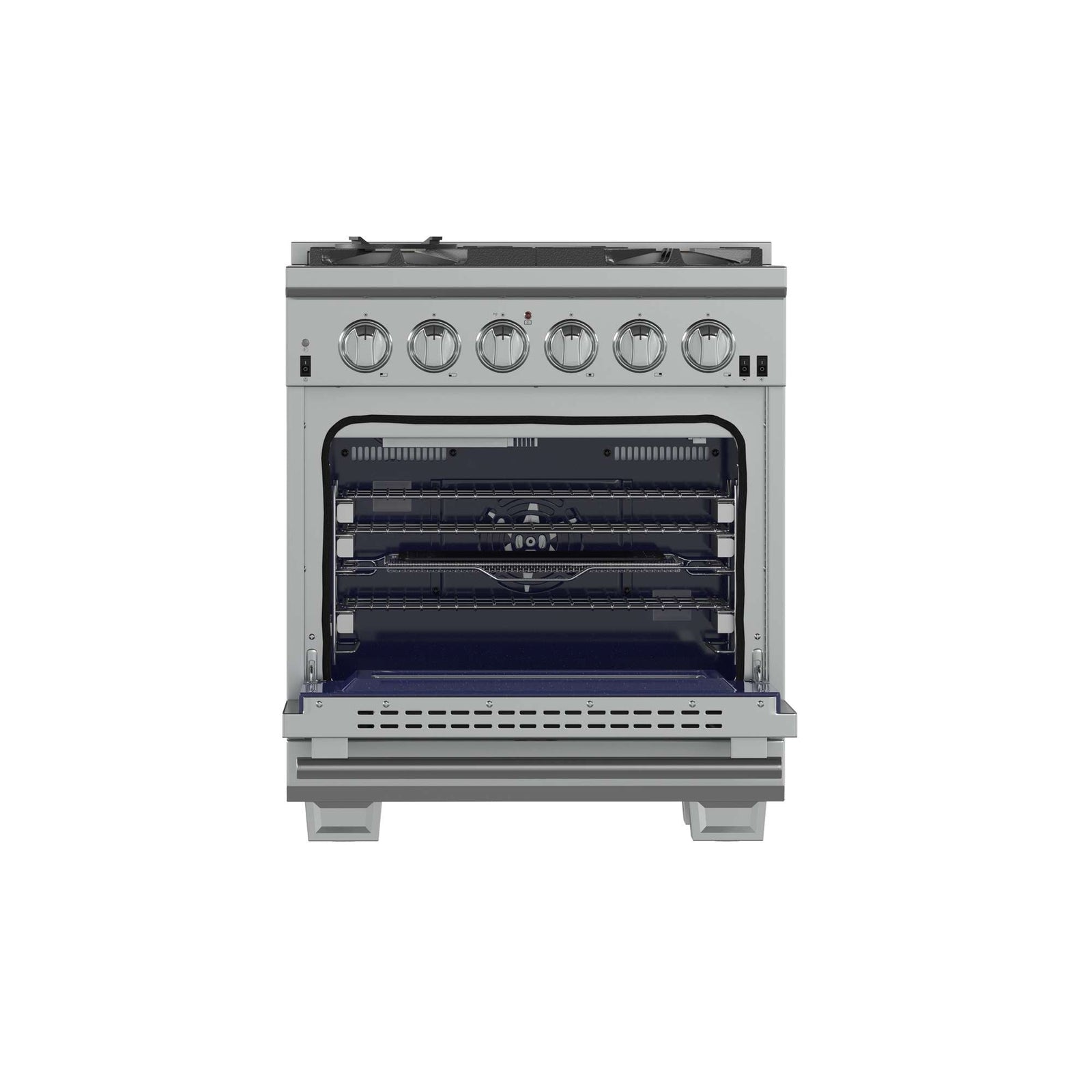 Forno Capriasca 30 Inch Gas Range oven open