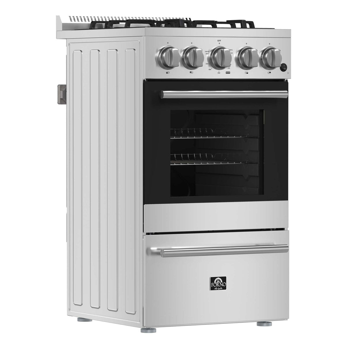 Forno Lamazze 20-Inch Freestanding Gas Range, Compact Design, Energy Efficient - FFSGS6265-20