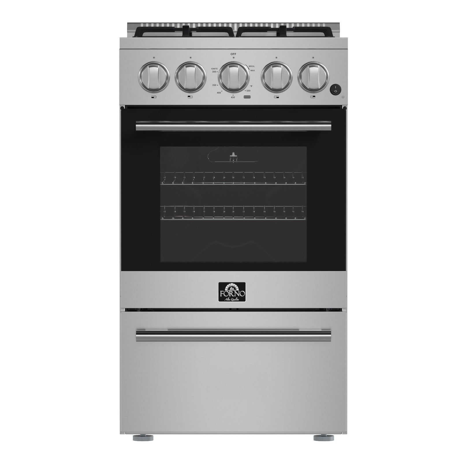 Forno Lamazze 20-Inch Freestanding Gas Range, Compact Design, Energy Efficient - FFSGS6265-20