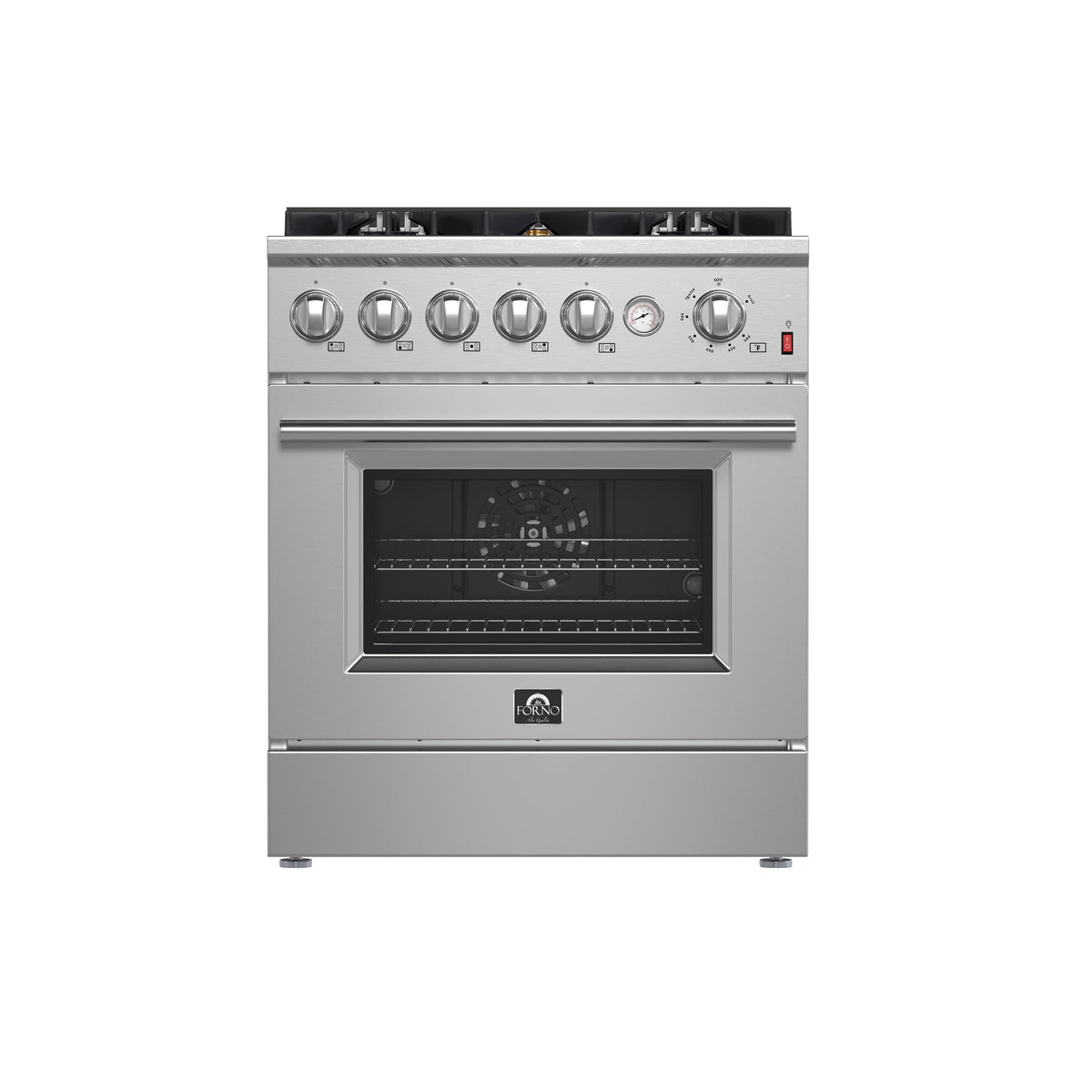 Forno Giovanni 30-inch gas range, stainless steel