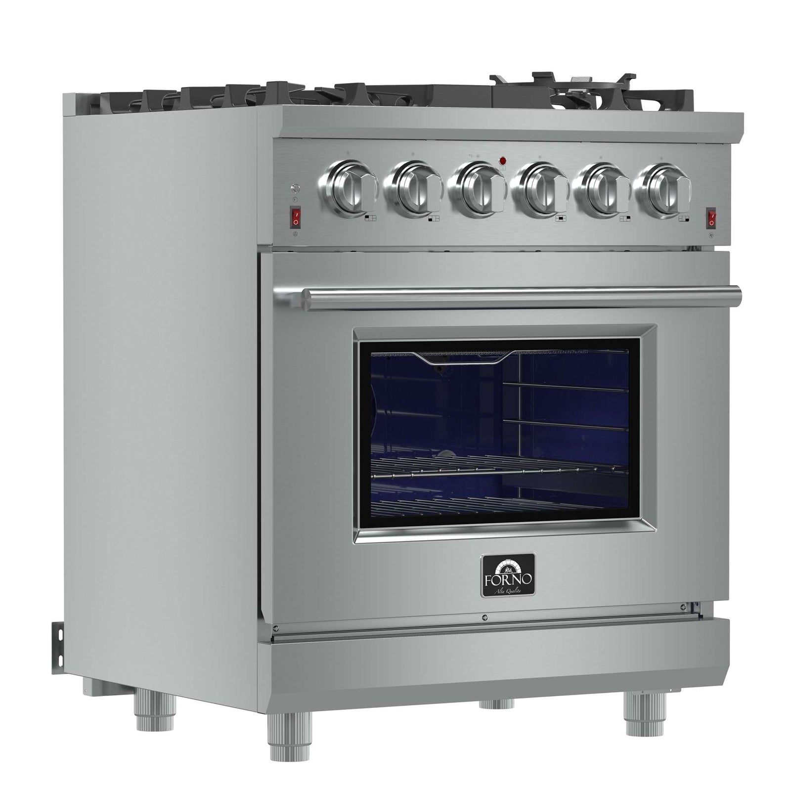 Forno Massimo 30-Inch Freestanding Gas Range, 5 Burners, True Convection Oven - FFSGS6239-30