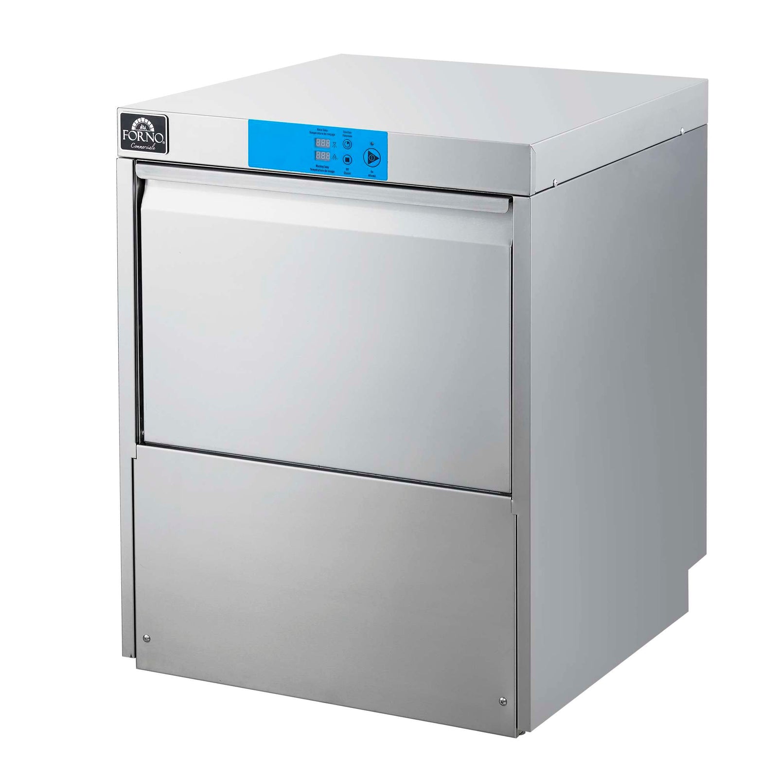 Forno Commerciale 24-Inch Commercial Undercounter Dishwasher, 1-Phase/3-Phase Compatible - FCMDW0024