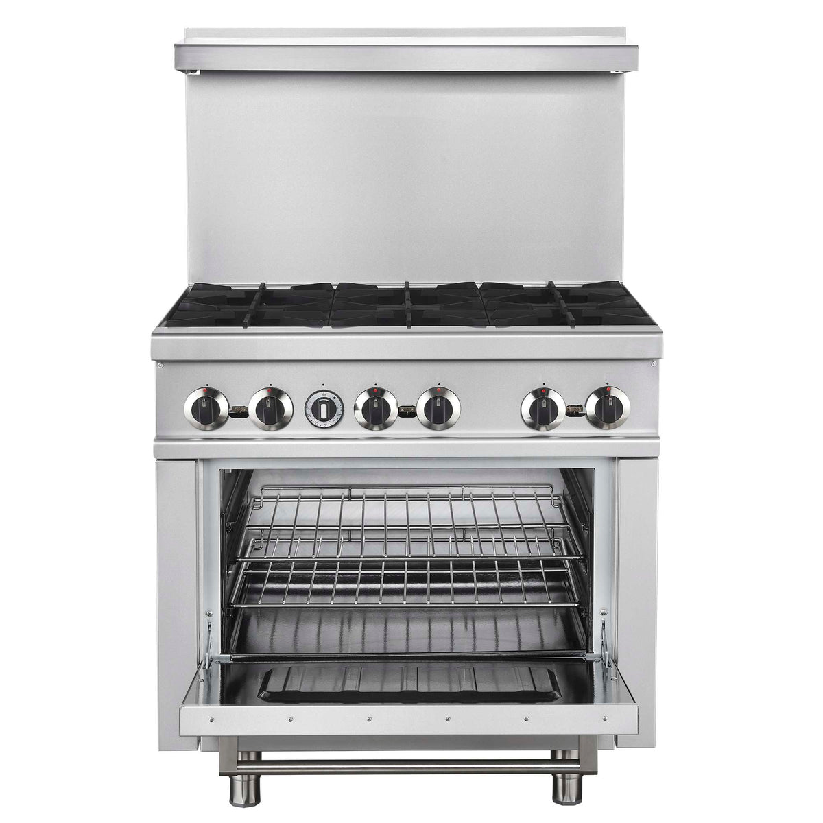 Forno Commerciale 36 Inch Gas Range with 6 Burners - FCMGR0093-36