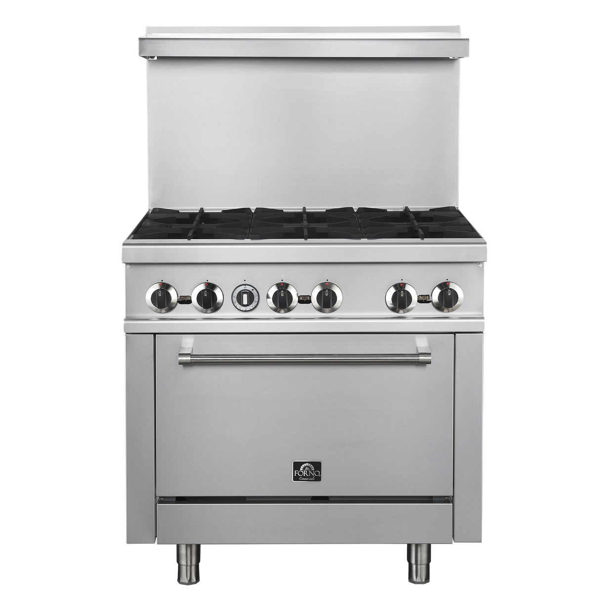 Forno Commerciale 36 Inch Gas Range with 6 Burners - FCMGR0093-36