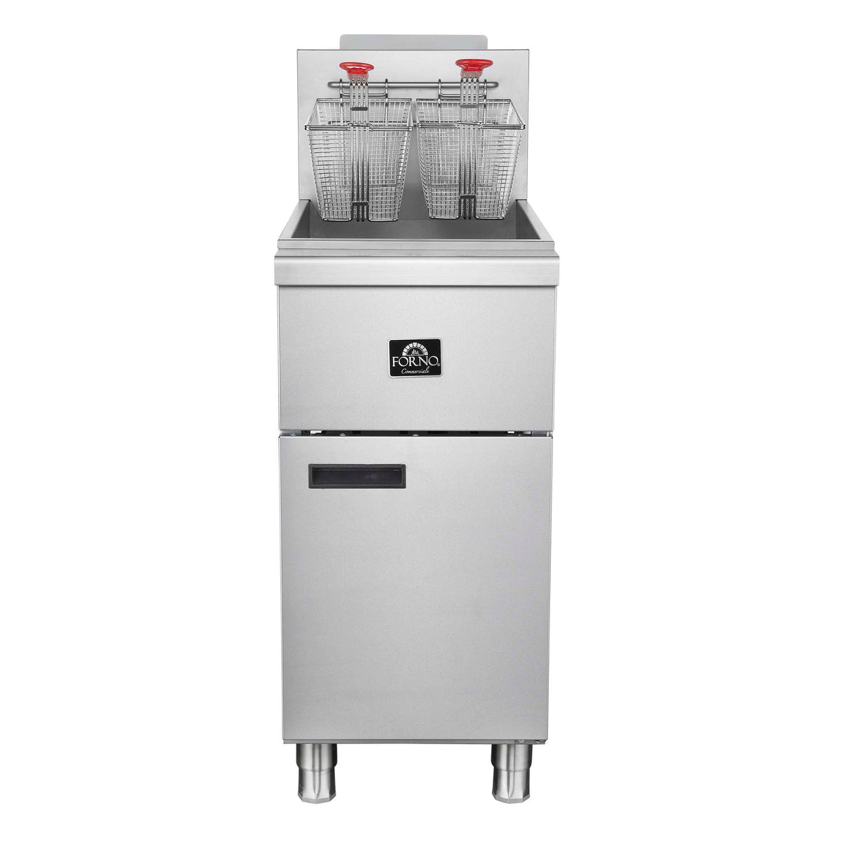 Forno Commerciale Propane Gas Deep Fryer, 3 Burners 90,000 BTU, 40 lbs Oil Capacity - FCMGF0016