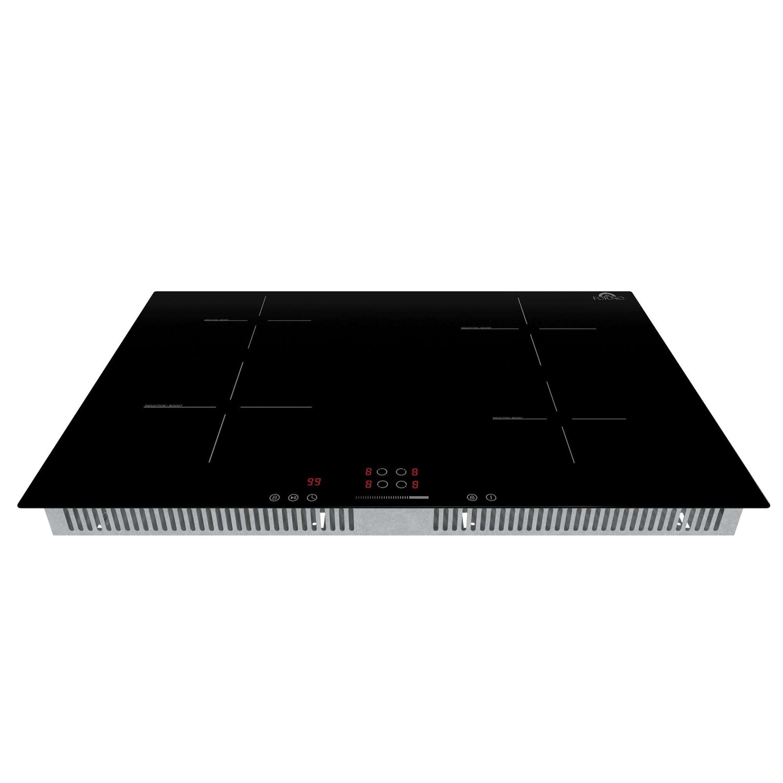 Forno Parco 30-Inch Induction Cooktop, 4 Zones, 7,200W Total Power, Touch Control, 9 Power Levels, Booster Function - FCTIN0583-30