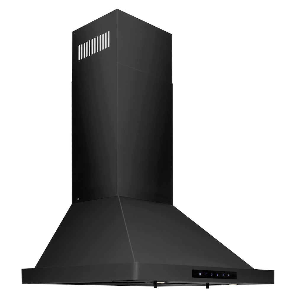 ZLINE Convertible Vent 24-inch range hood in black stainless steel BSKBN-24