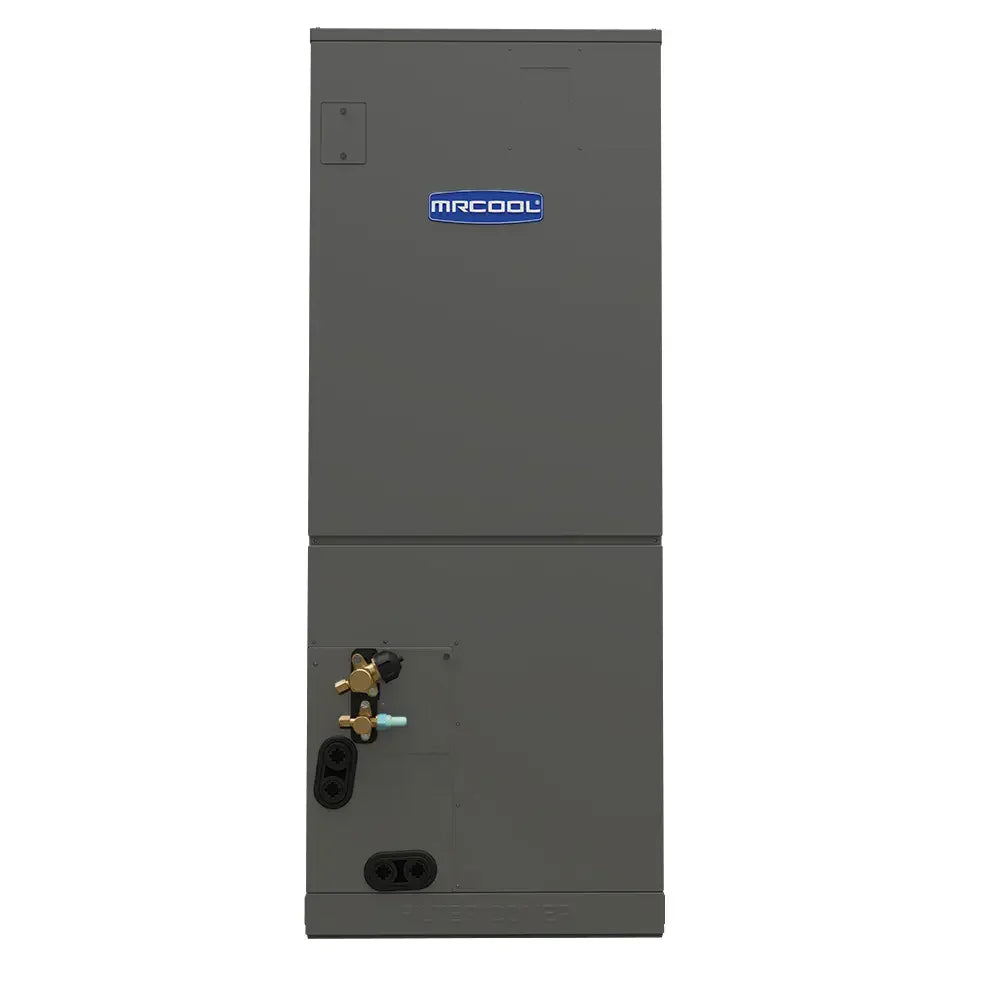 MRCOOL DIY Hybrid Central Split System 2-Zone 48K BTU Condenser with 24K Ducted Air Handler and 24K Wall Mounted Air Handler