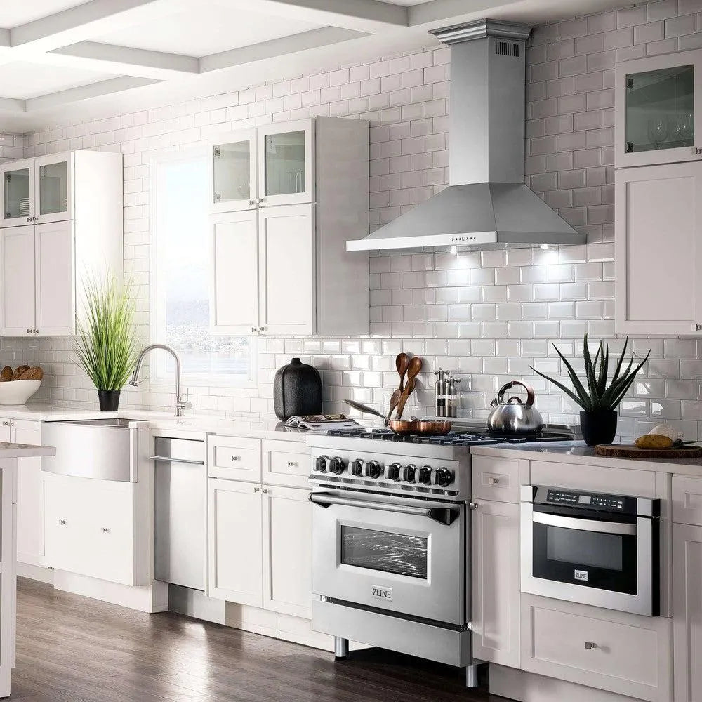 ZLINE Convertible Vent 42-inch range hood in stainless steel KBCRN-42, view 2