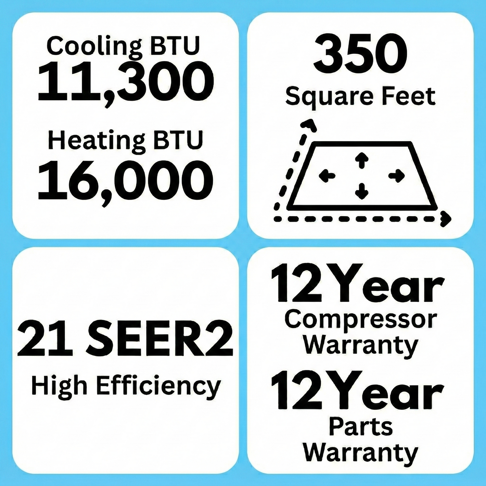 Daikin Aurora 9,000 BTU 21 SEER2 Low Ambient Mini Split Heat Pump System -  R32 - 230V