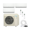 Daikin 24,000 BTU (7K + 7K + 7K) MXM 21 SEER2 3 Zone Wall Mount Mini Split Heat Pump System - R32 - 230V